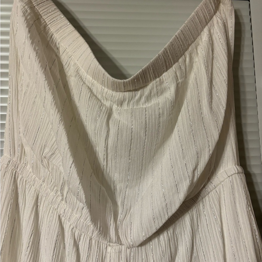 Forever 21 White Jumpsuit with Silver Accents - Picture 6 of 12
